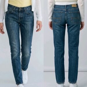 Abercrombie & Fitch Jeans Womens 28x30 Dark Blue Denim Skinny Button Fly